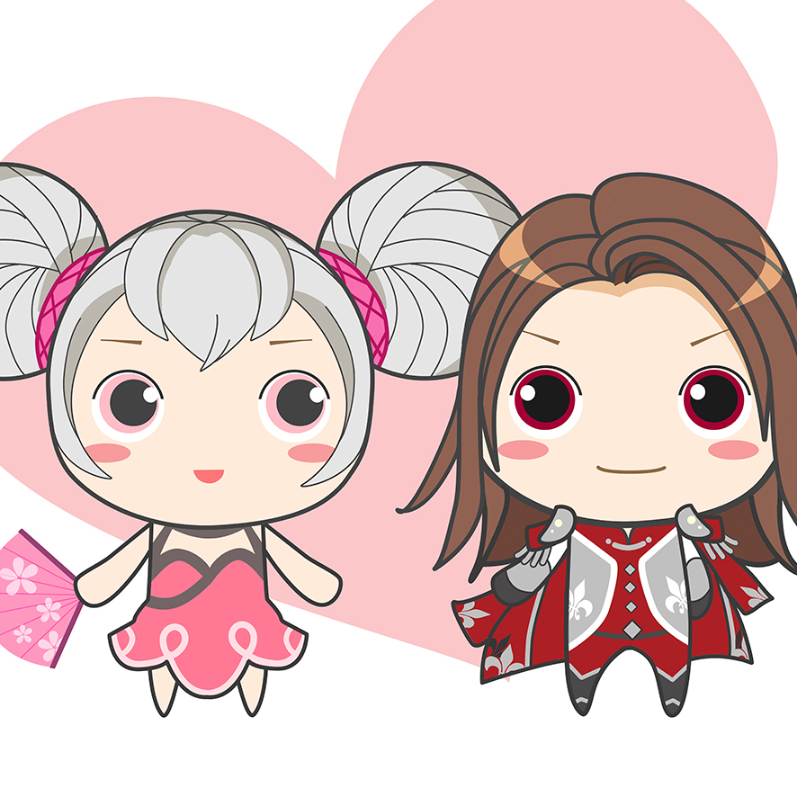 王者荣耀T恤设计-周瑜小乔